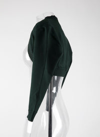 Bolero à manches 3/4 Trianon en maille - Vert Imperial