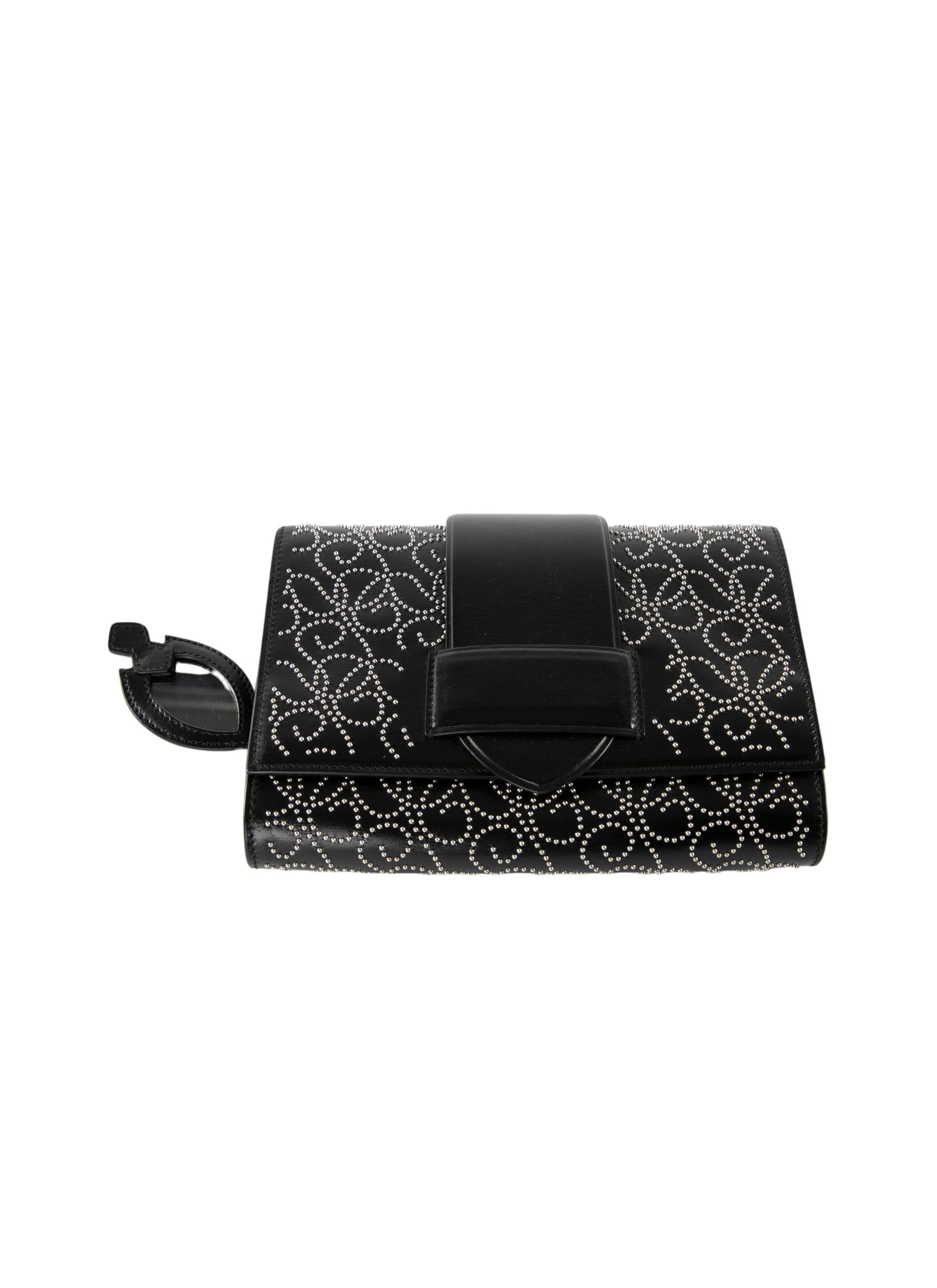Pochette Simone en cuir - Noir