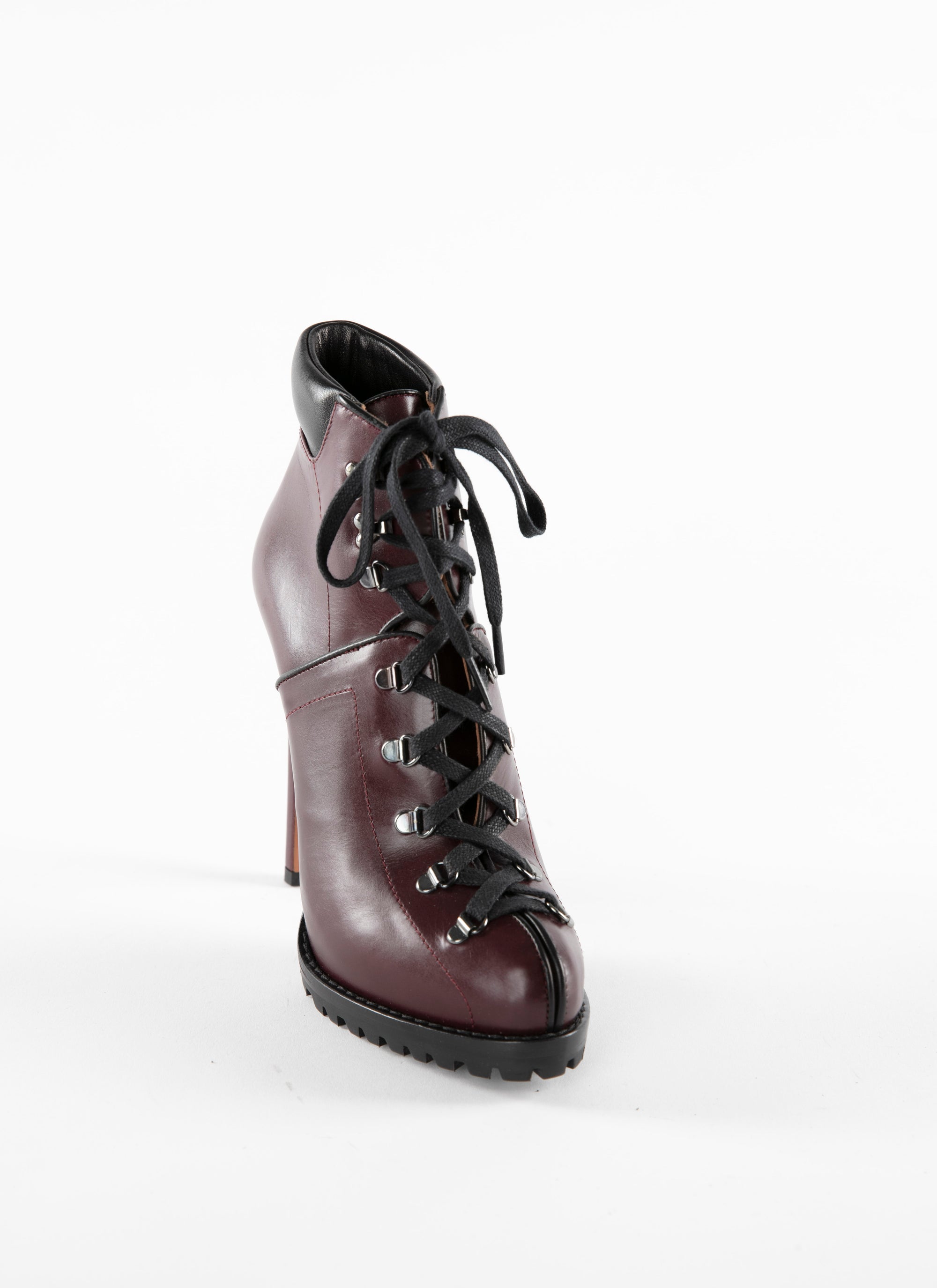 Bottines 130 en cuir - Bordeaux