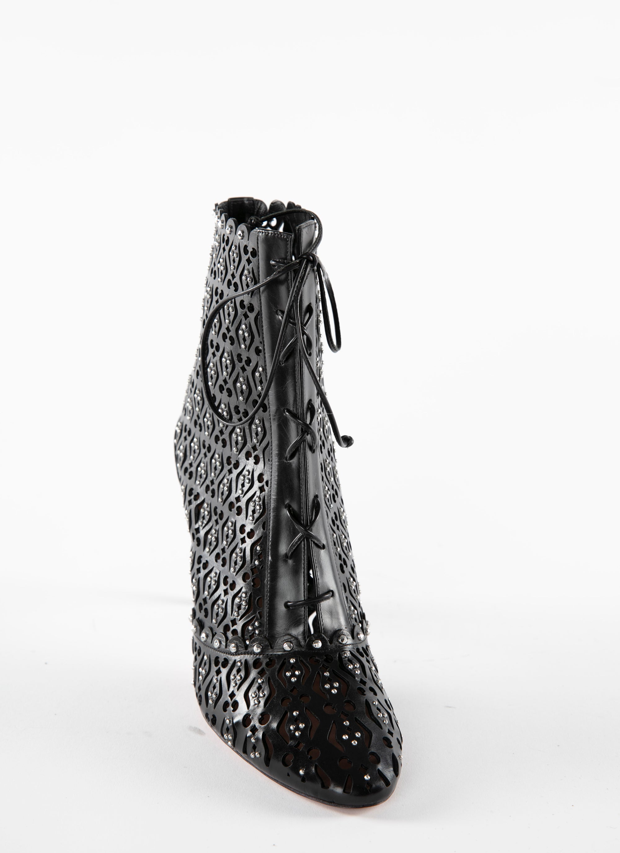 Bottines 90 en cuir - Noir