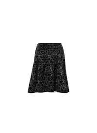 Jupe Rainbow en cuir - Noir & Argent