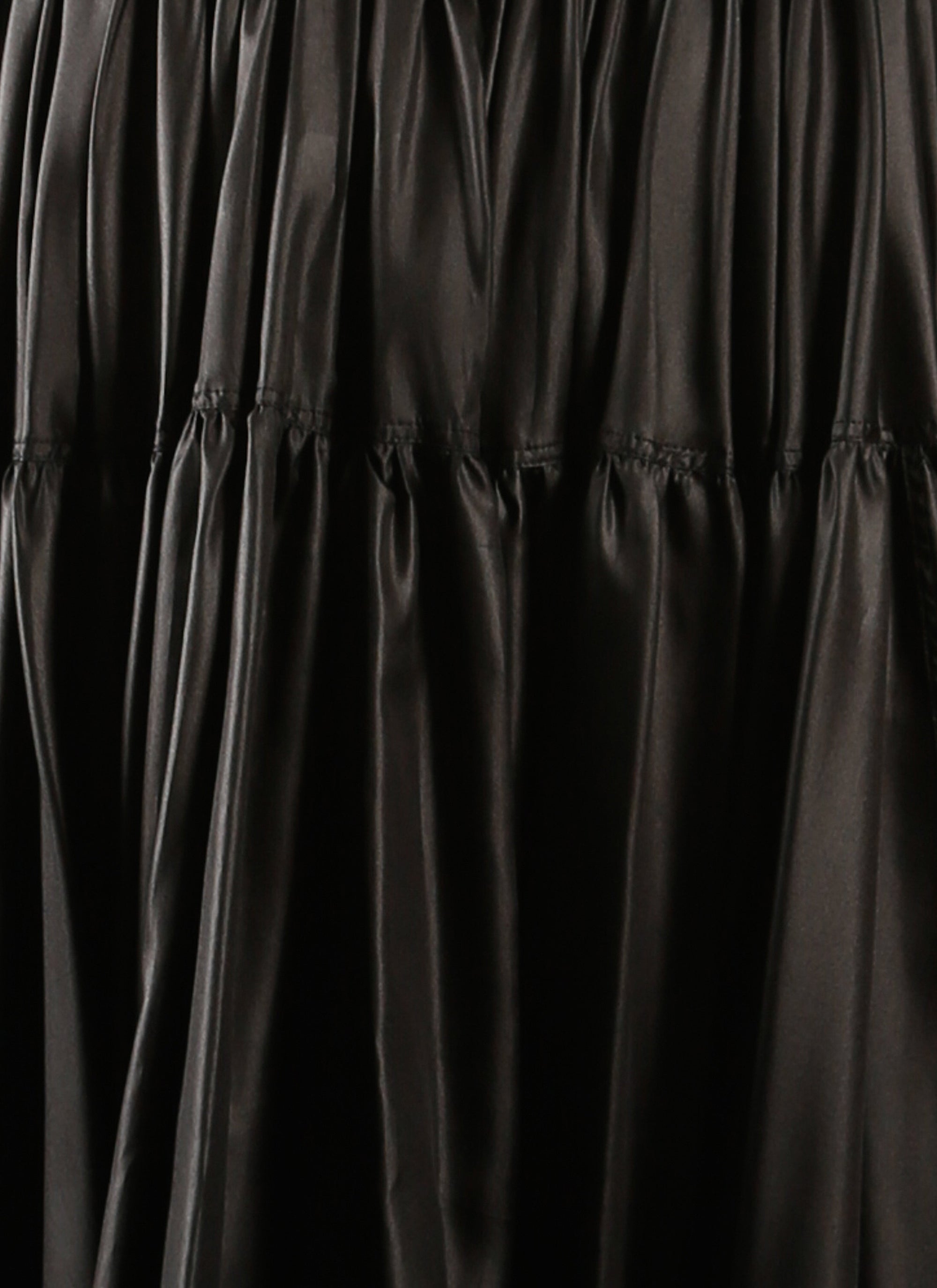 Jupe longue boutonnée détail couture - Noir intense