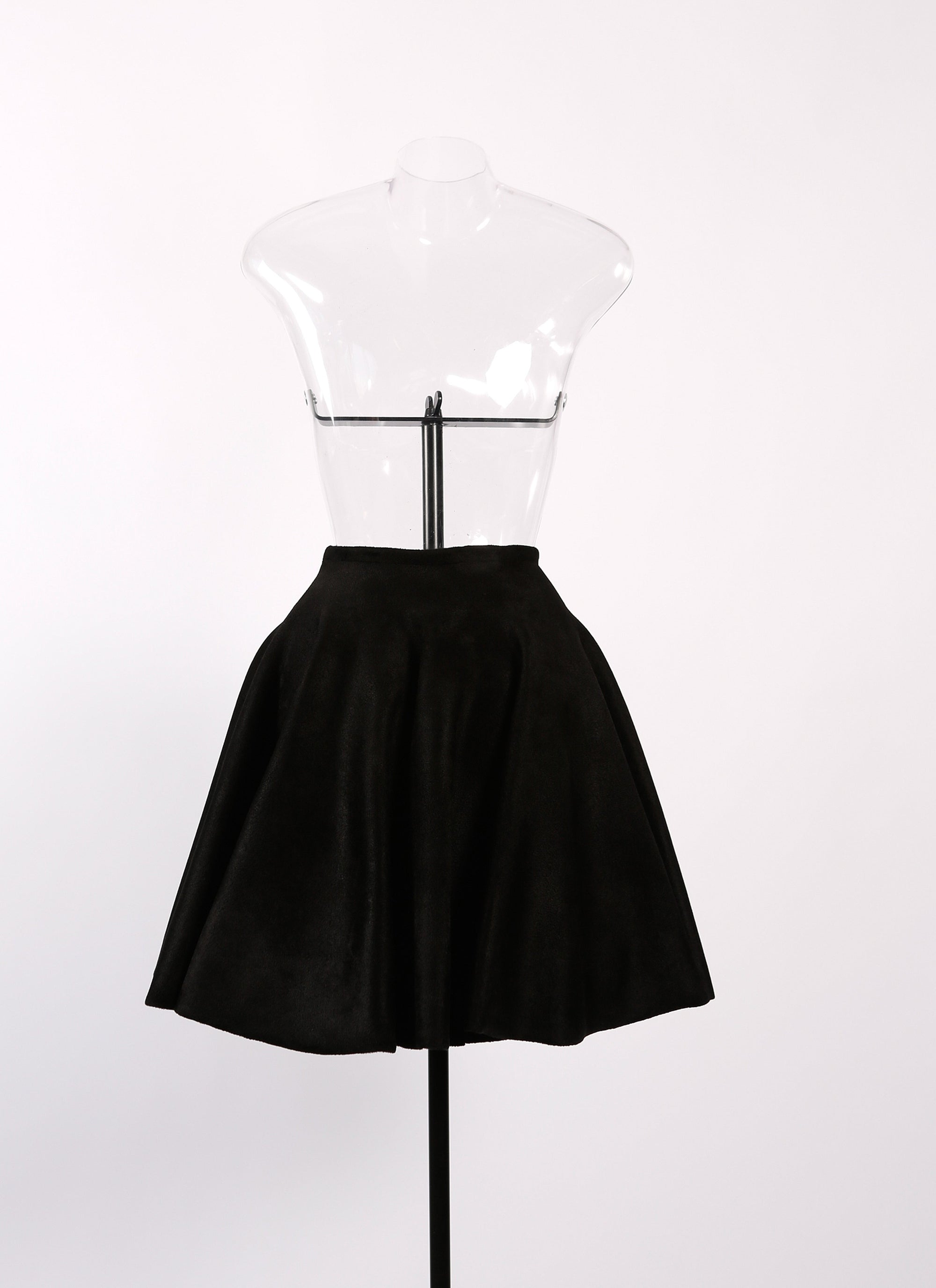 Knitted skirt - Black intense
