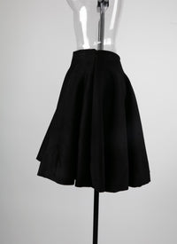 Knitted skirt - Black intense