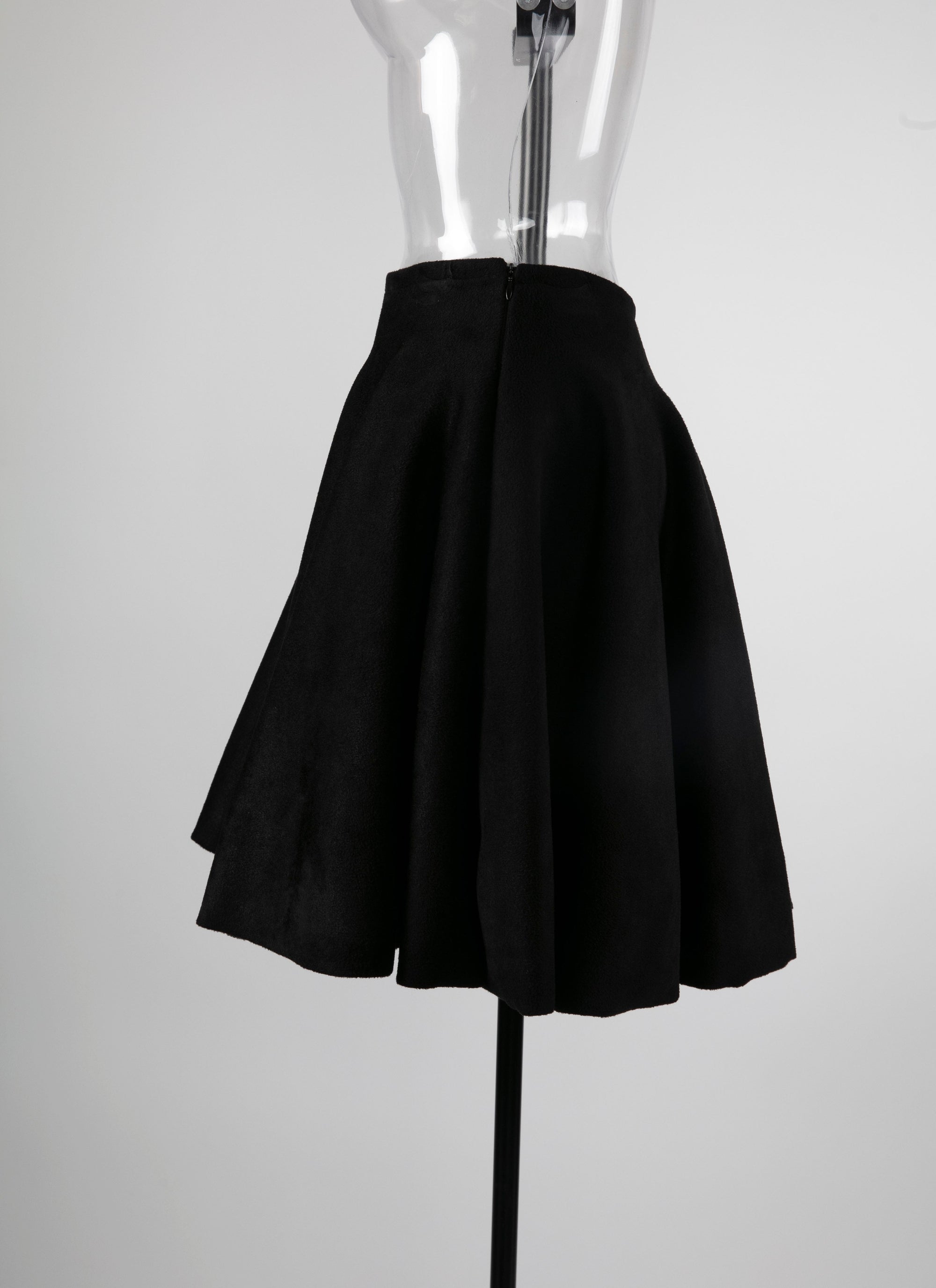 Knitted skirt - Black intense