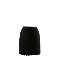 Embroidered mini skirt - Black intense