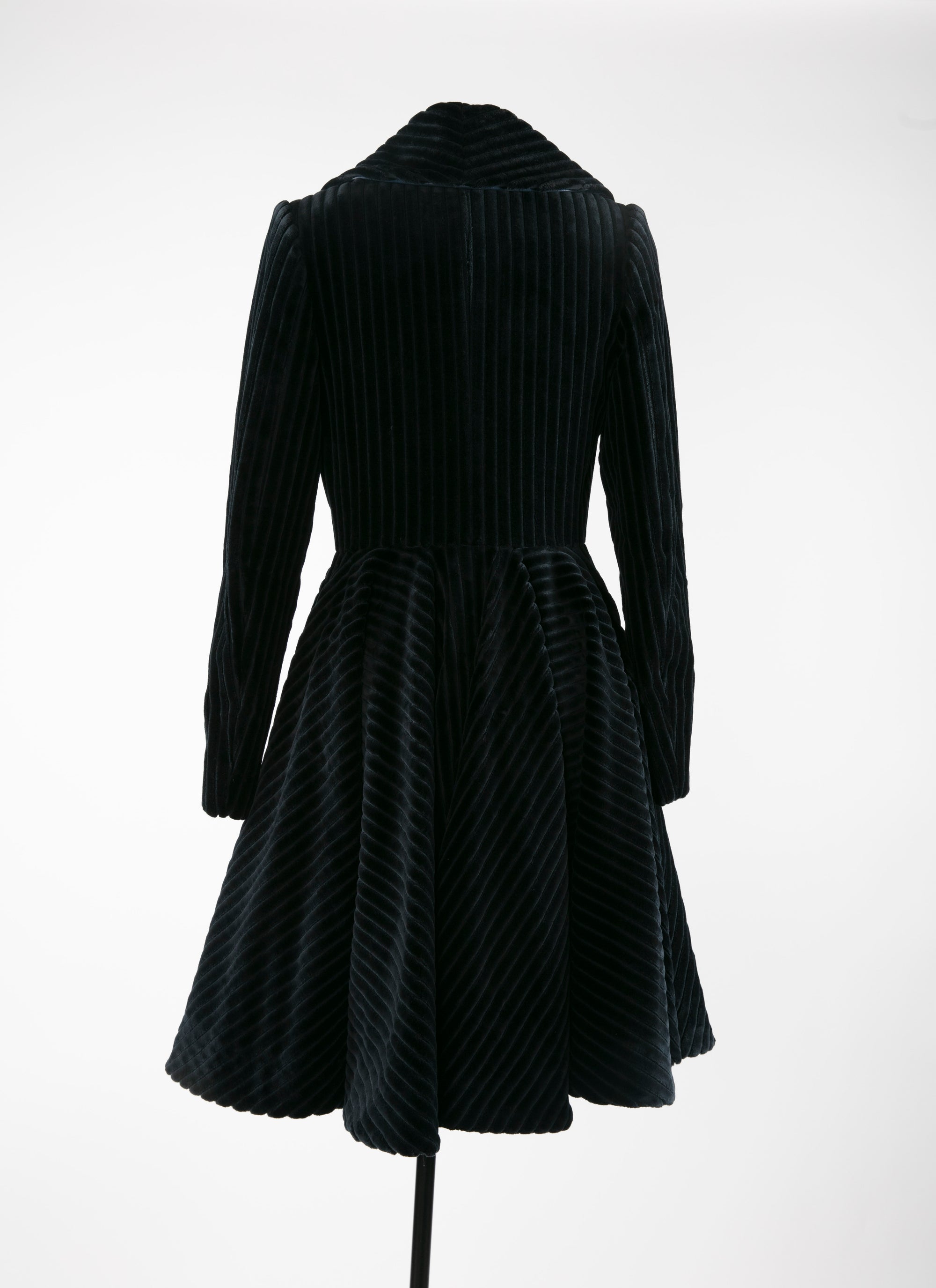 Flared velvet coat - Night