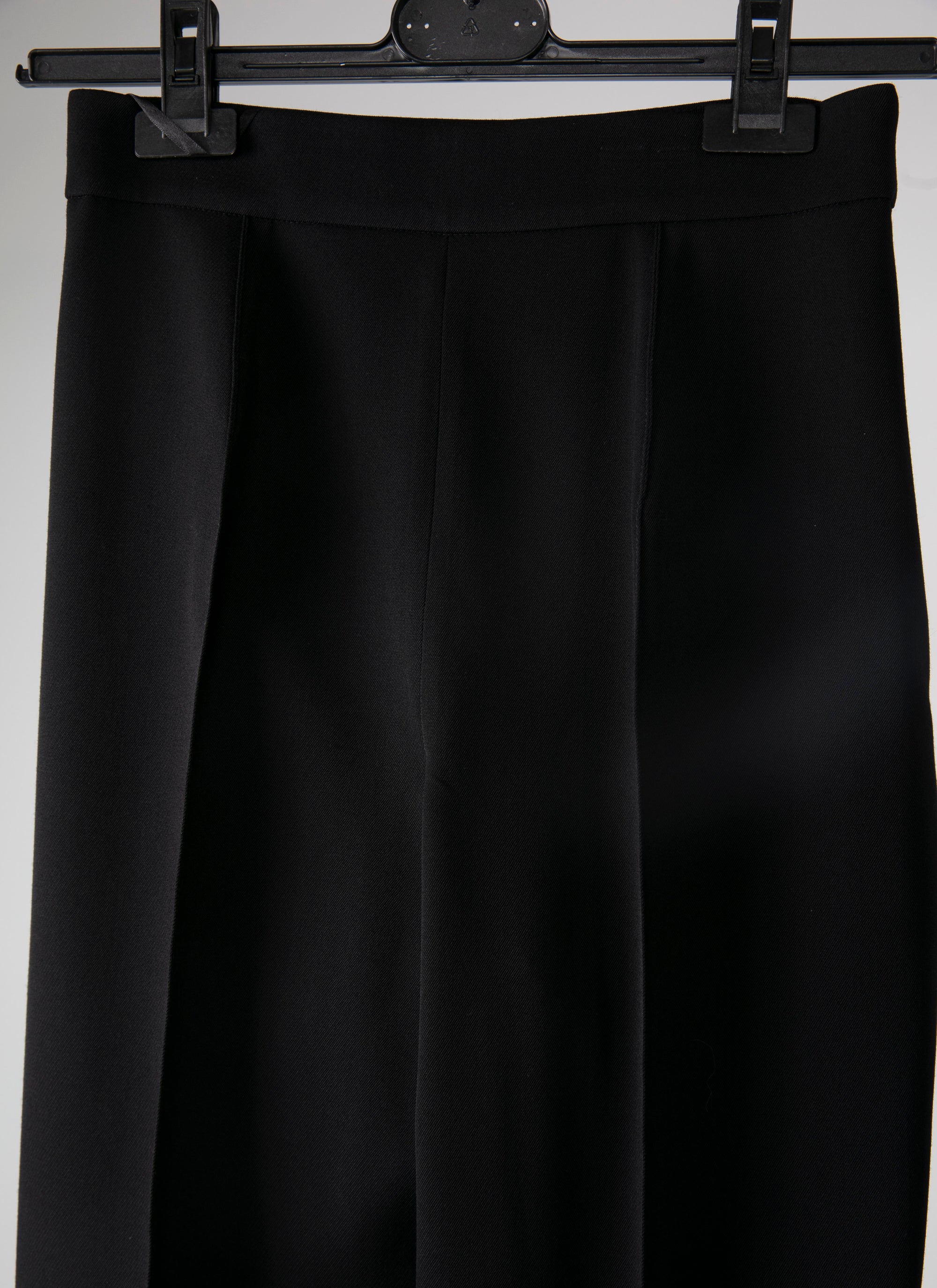 Fluid high-waisted trousers - Black intense