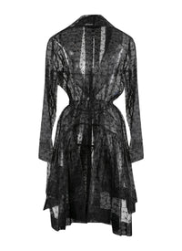 Floral long sleeve dress - Black