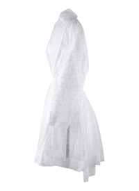 Robe à manches longues à fleurs - Blanc