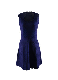 Robe sans manches Moonlight en maille - Bleu Fonce