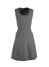 Robe sans manches Moonlight en maille - Noir