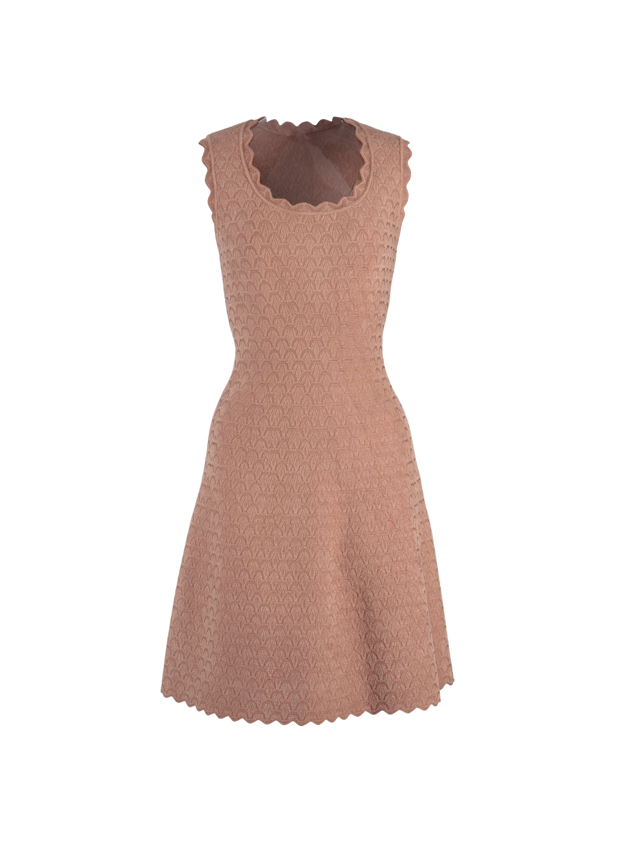 Moonlight knitted sleeveless dress - Nude