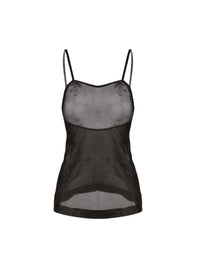 Top en transparence Intime - Noir