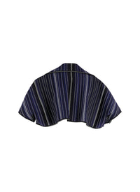 Short Sleeve Kimono Knitted Cardigan - Black & Blue