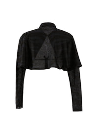 Cardigan à manches longues Zebra en soie - Noir & Bleu