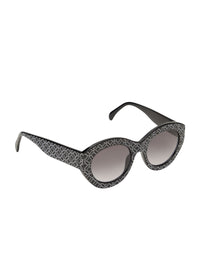 Lunettes à motif argenté - Gris & Noir