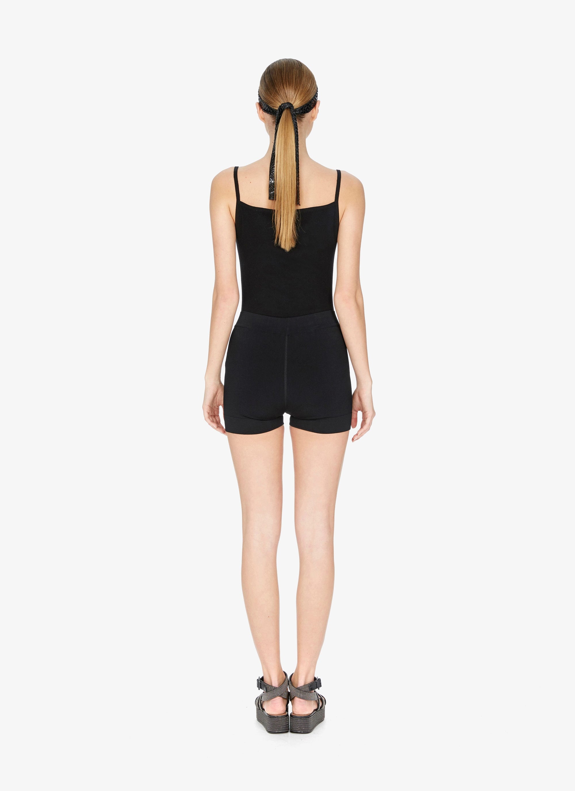 Supreme bodysuit in wool - Black intense