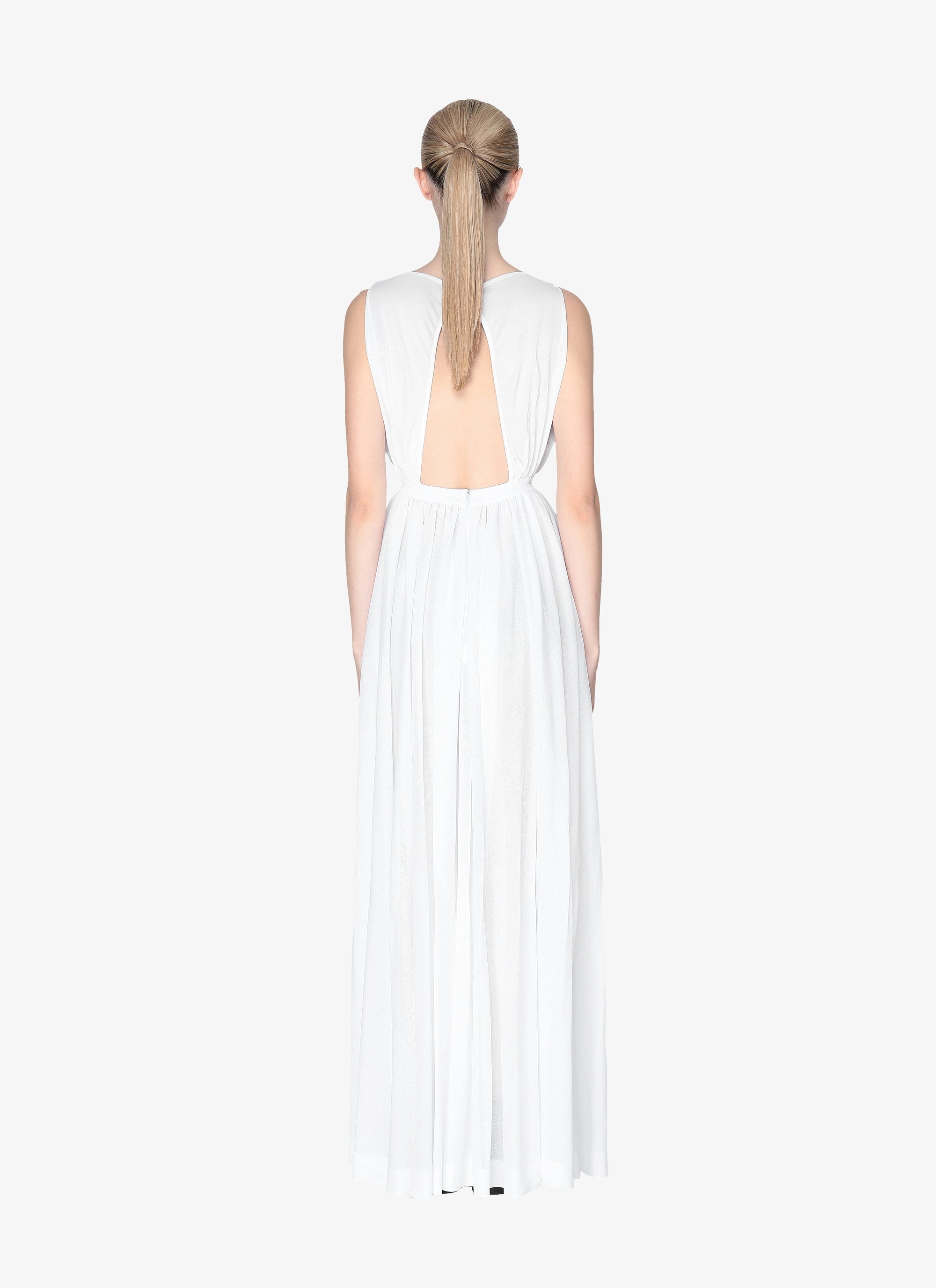 Sleeveless dress - White