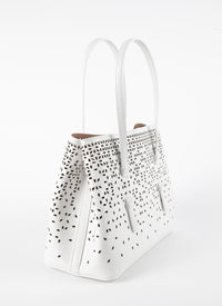 Sac Mina Bolivia Fiori en cuir - Blanc Optique