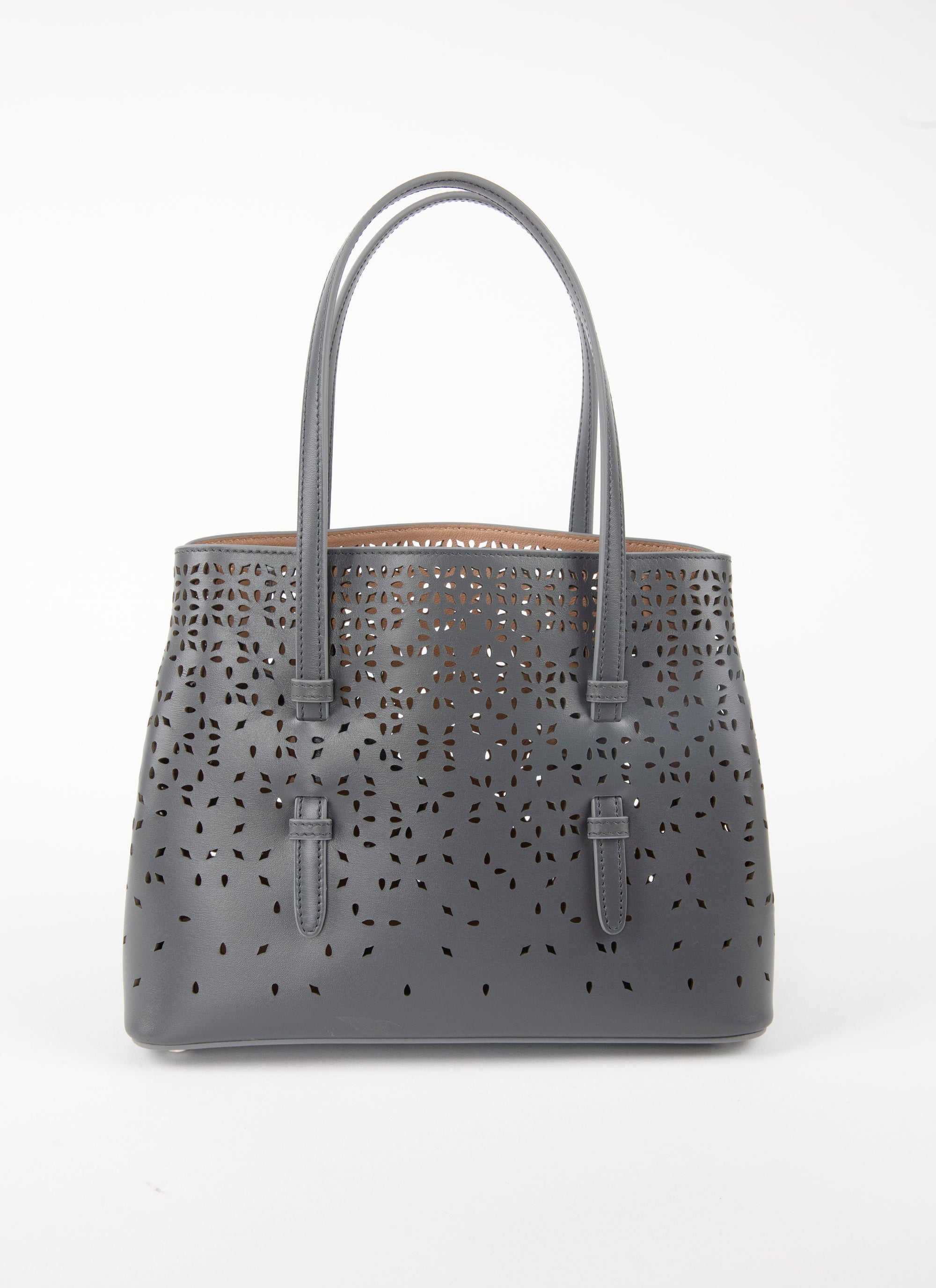 Sac Mina Bolivia Fiori en cuir - Cendre