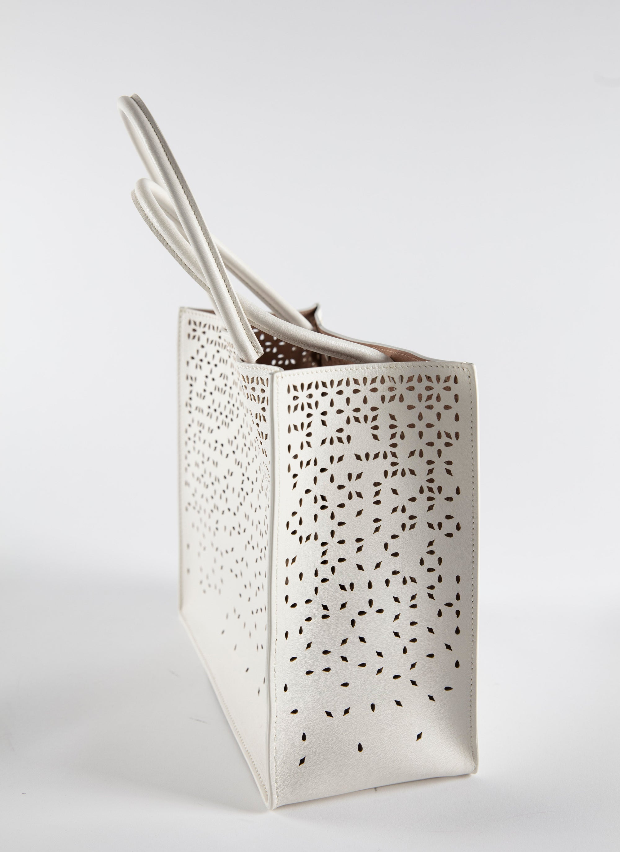 Bag Garance 28 in leather - Ivory