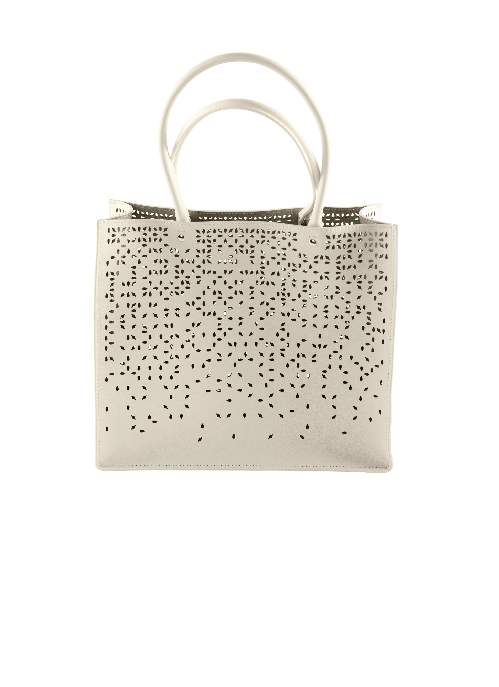 Bag Garance 28 in leather - Ivory