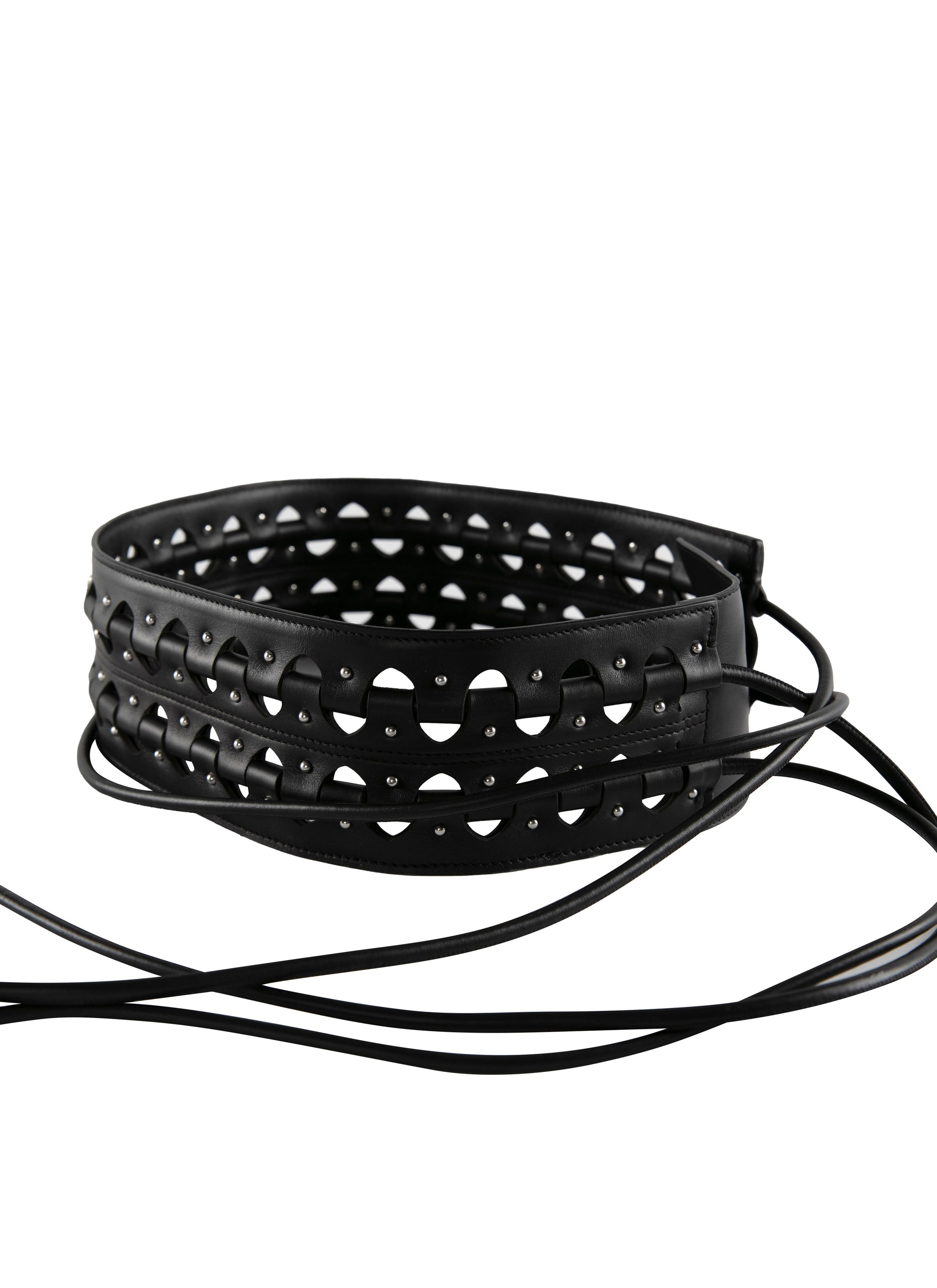 Leather Hinge Belt - Black