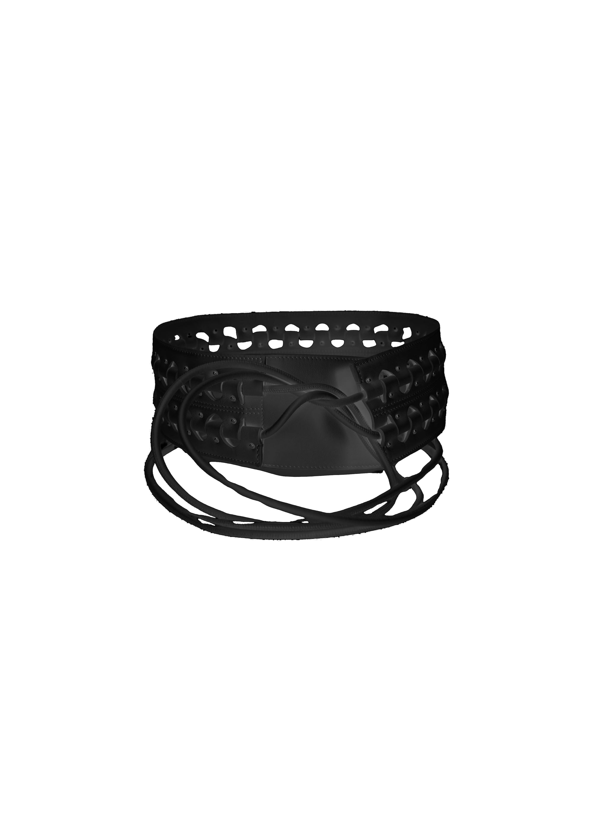 Leather Hinge Belt - Black