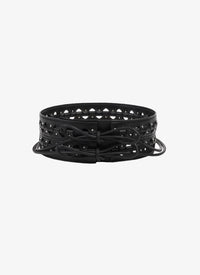 Leather Hinge Belt - Black