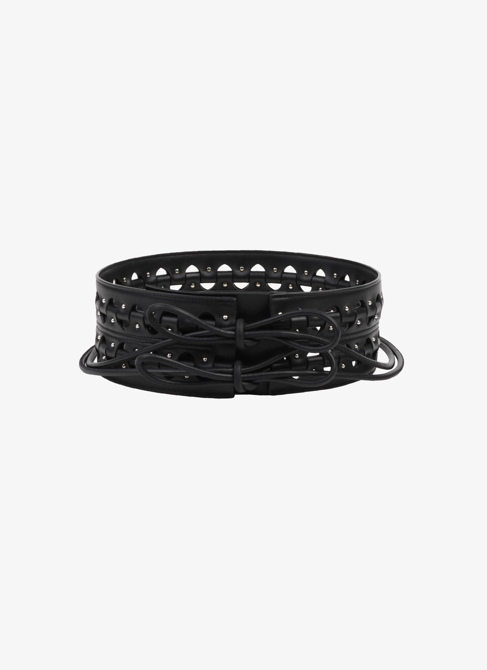 Leather Hinge Belt - Black