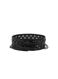 Leather Hinge Belt - Black