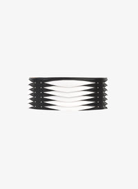 Ceinture graphique en cuir - Noir & Blanc