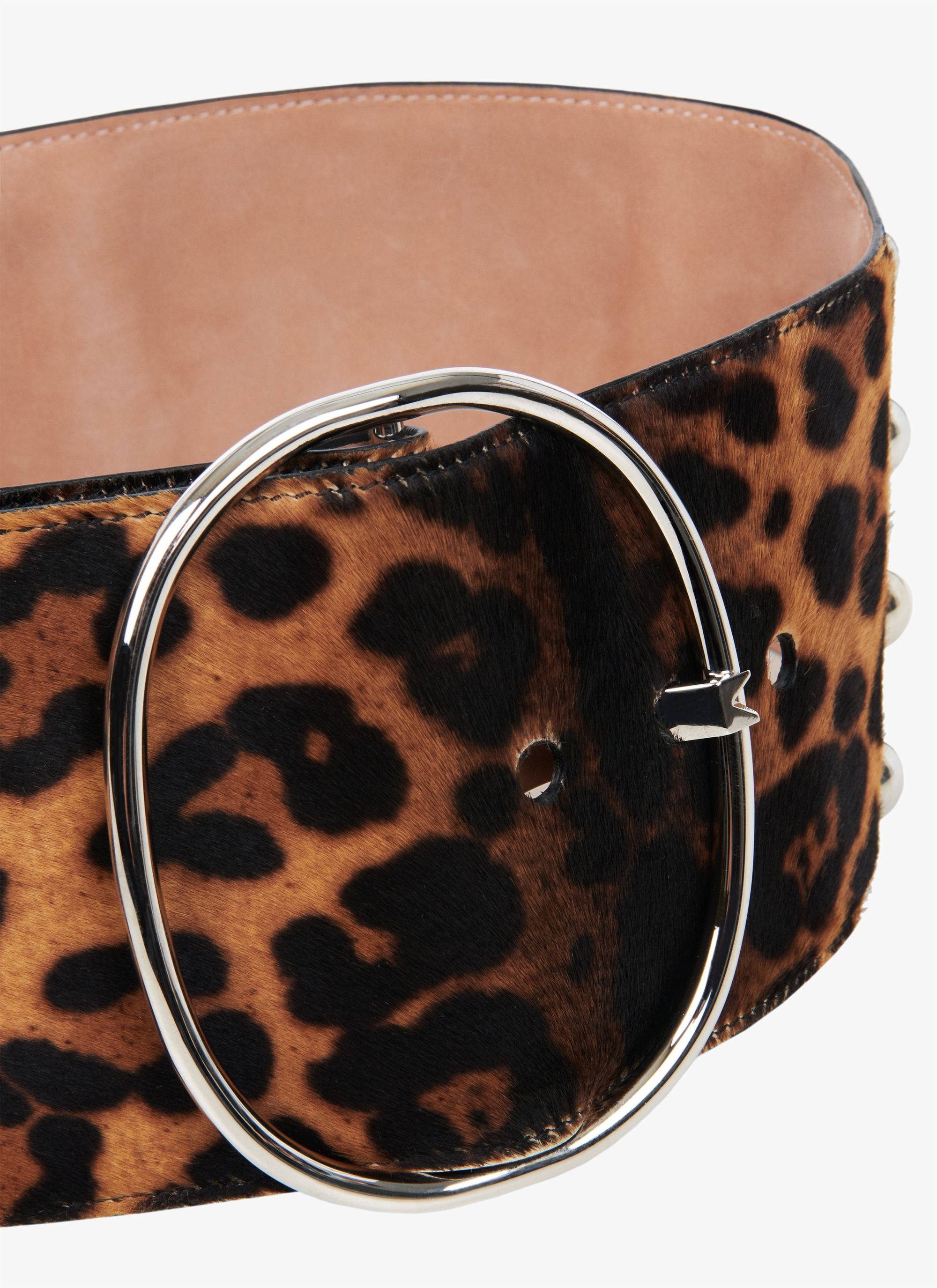 BRUN SEPIA 157 LEOPARD HAIRCALF STUDS