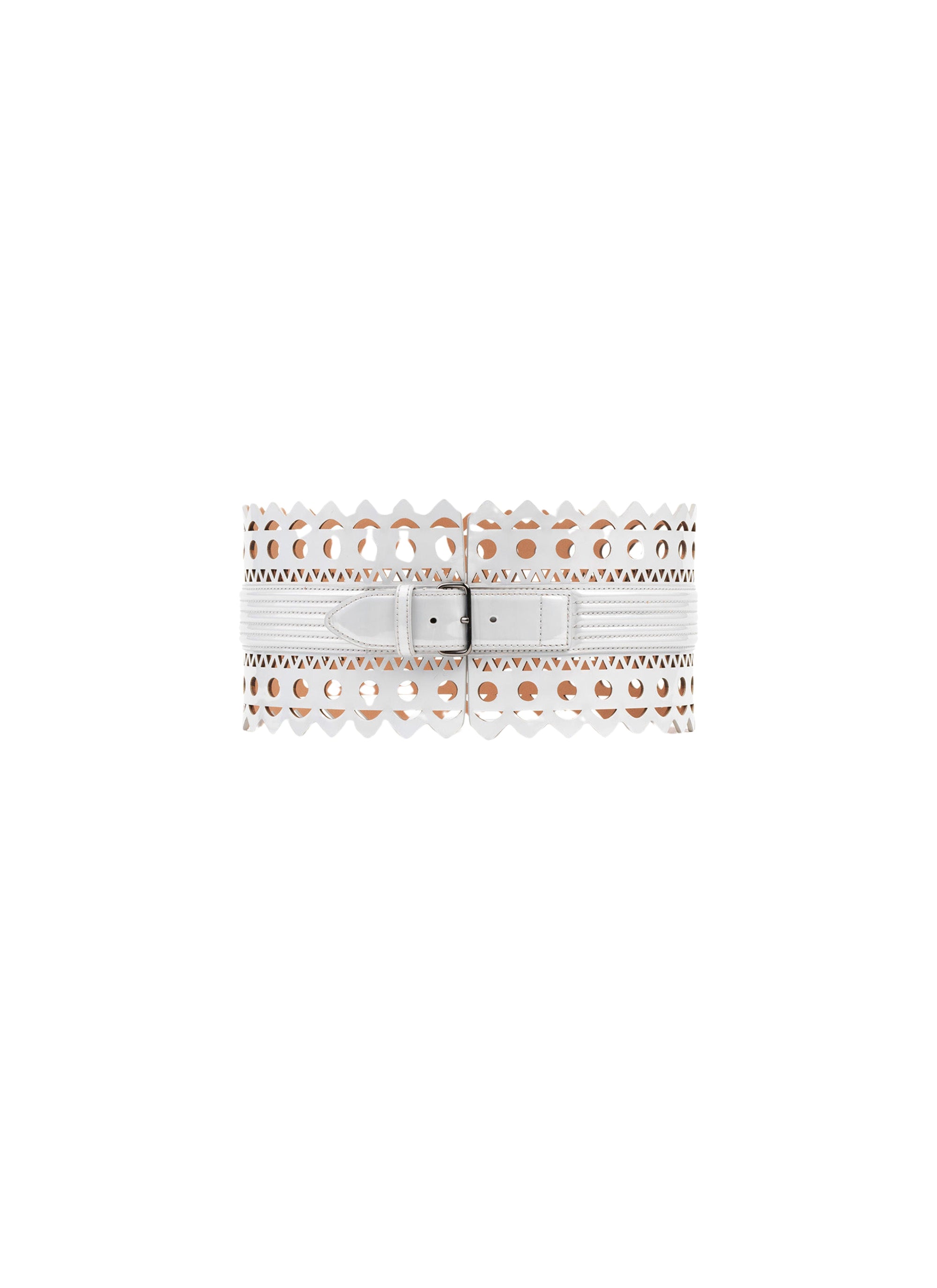Ceinture corset Vienne en cuir - Reflex Blanc
