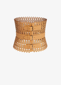 Corset large en cuir - Dune
