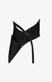 Harnais corset en cuir - Noir