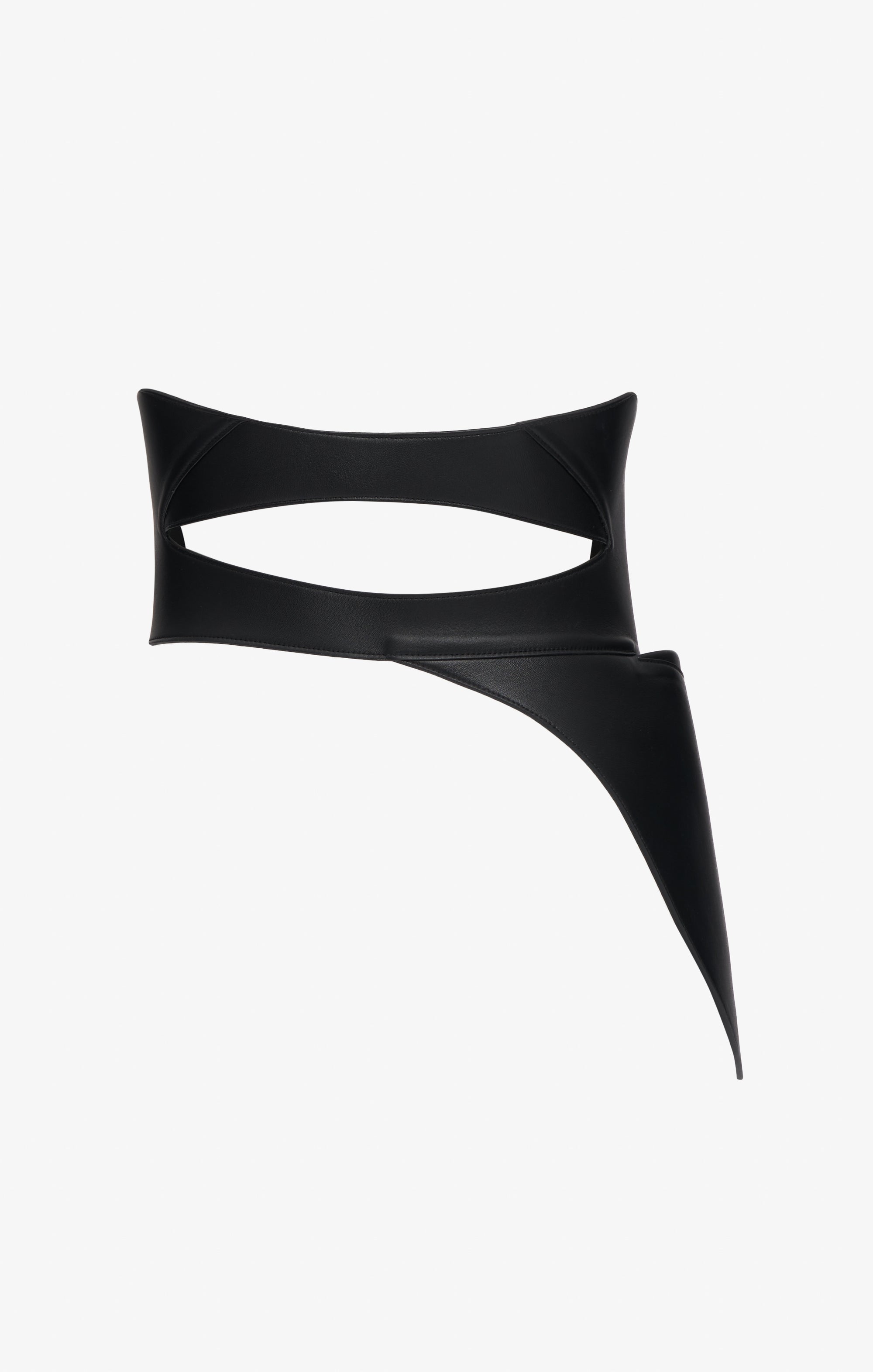 Harnais corset en cuir - Noir