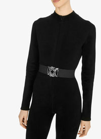 Ceinture à attaches graphiques - Noir