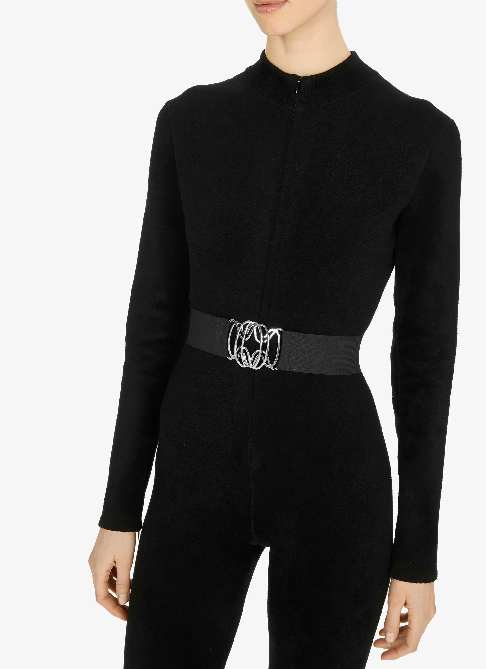 Ceinture à attaches graphiques - Noir