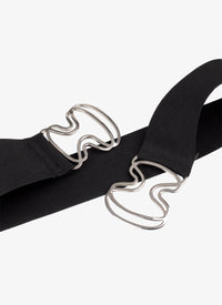 Ceinture à attaches graphiques - Noir