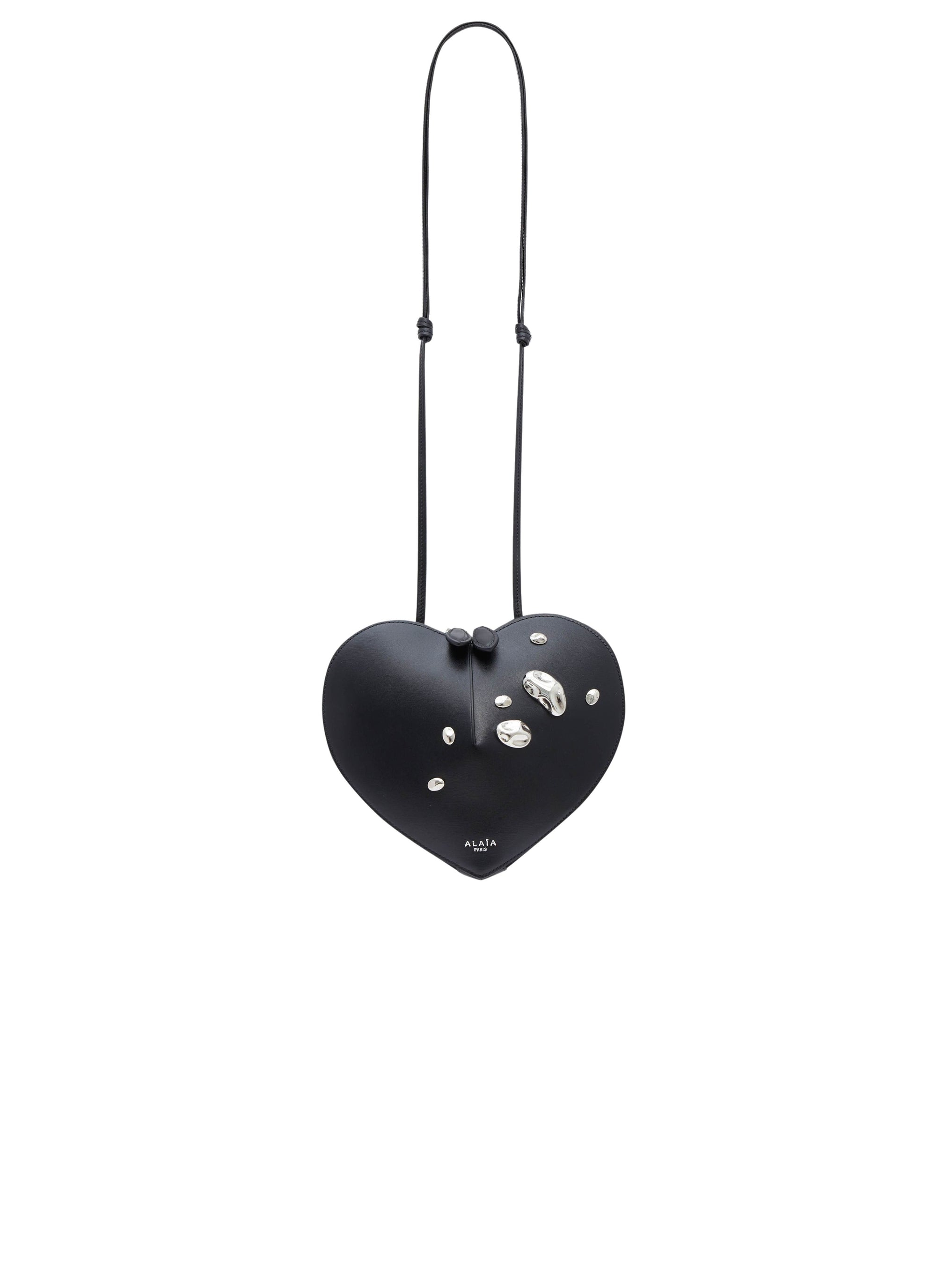Petit sac Le Cœur en cuir - Noir