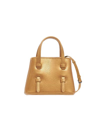 Petit sac Mini Mina en cuir métallique - Cuivre