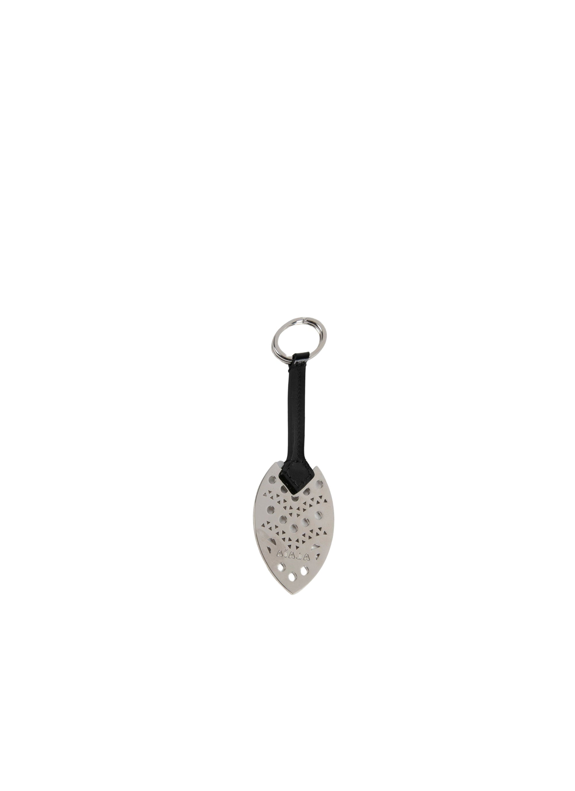 Openwork key ring - Black intense