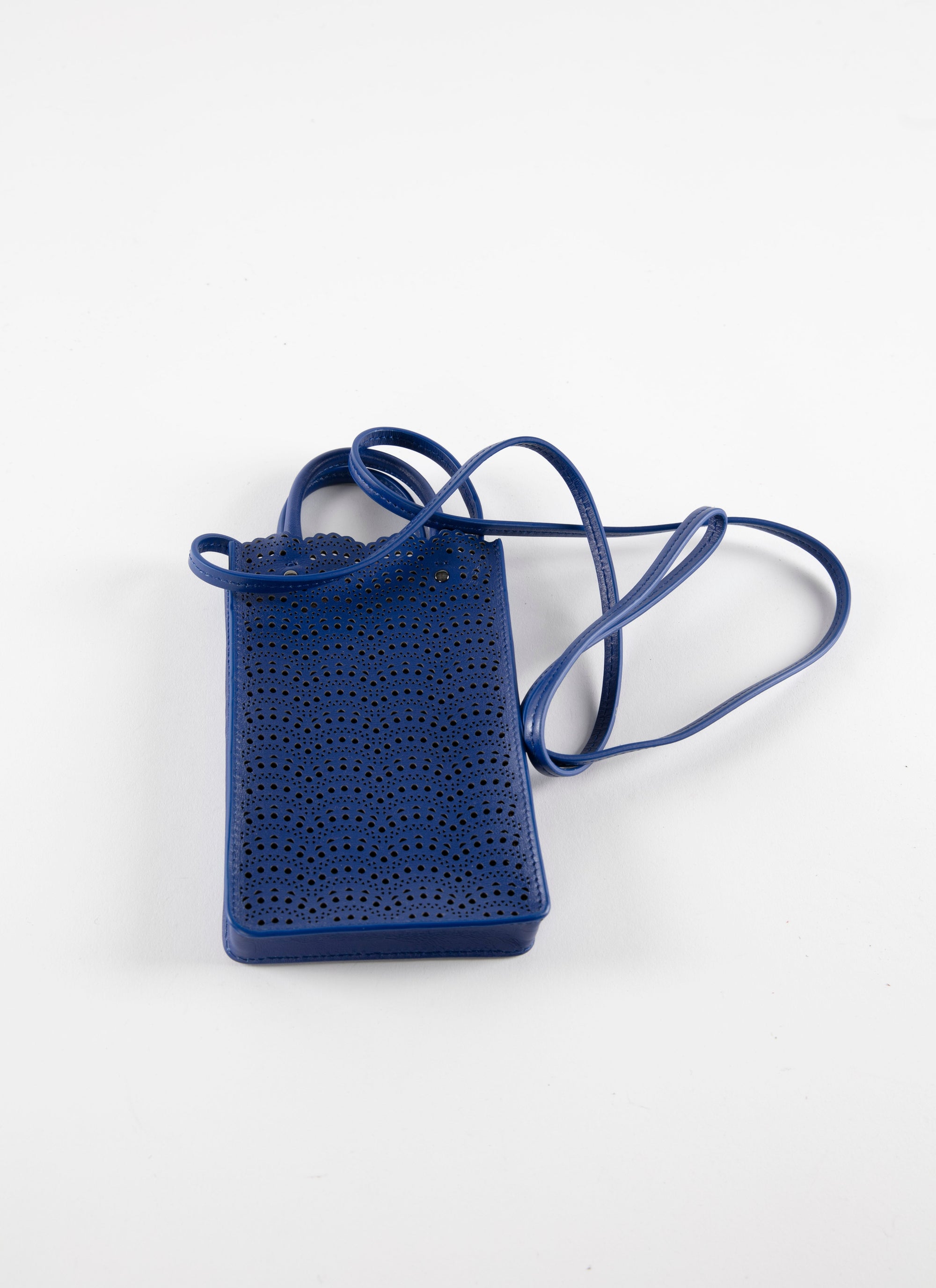 Étui à téléphone Garance en cuir - Ultra Bleu
