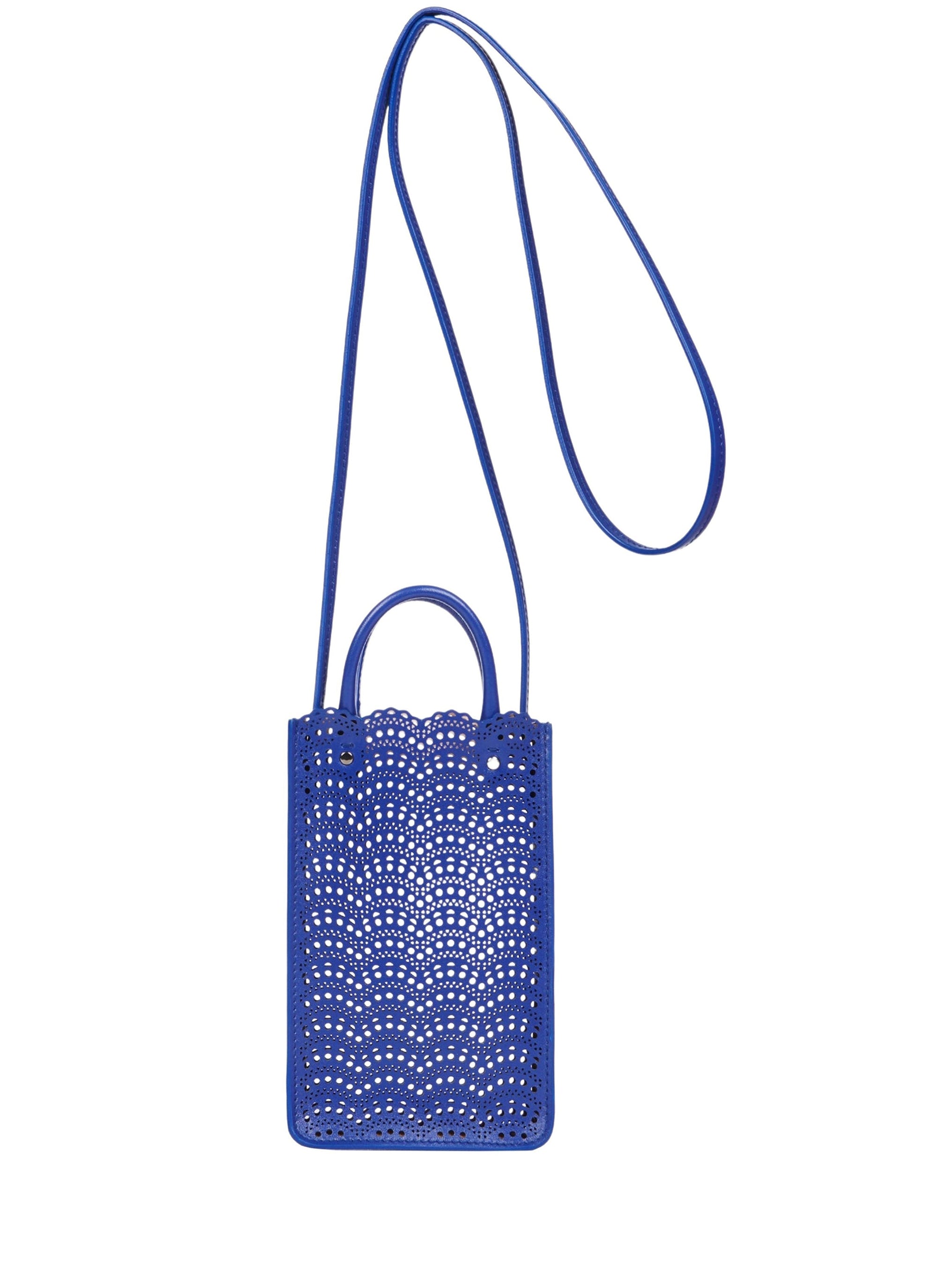 Étui à téléphone Garance en cuir - Ultra Bleu