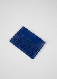 Porte cartes en cuir - Ultra Bleu