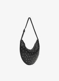 Sac porté épaule Le Demi-Lune en cuir - Noir