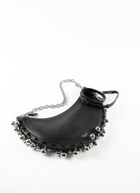 Sac Half moon chain - Noir