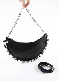 Sac Half moon chain - Noir